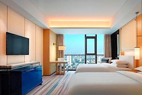 Deluxe Twin Bed Room, Guest room, 2 Double, City view