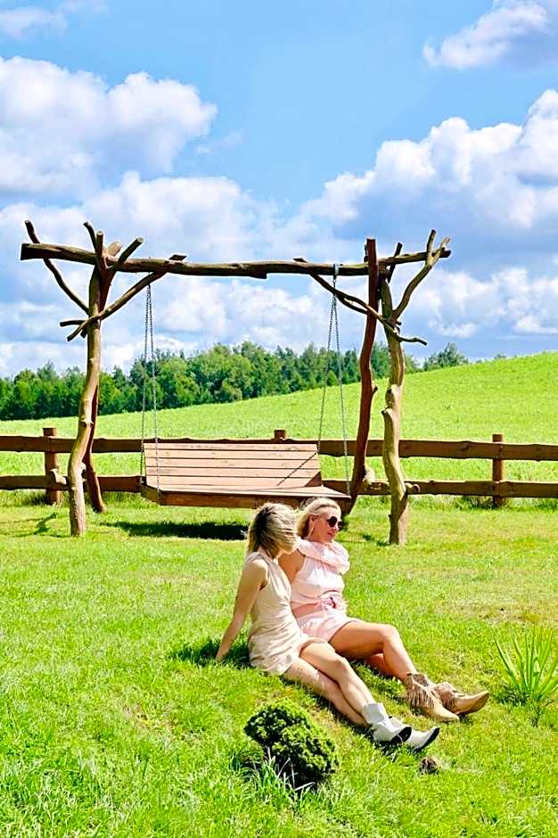 Domek Eden 1 Kaszuby balia sauna alpaki mini zoo