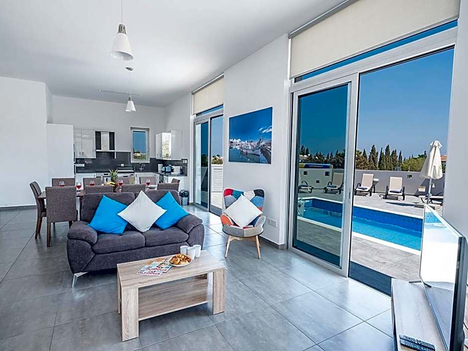Villa Protaras Miramar, Luxury And New 5Bdr Protaras Villa With Pool