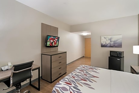 Deluxe Room with One Queen Bed Disabilty Access Roll-In Shower Non-Smoking
