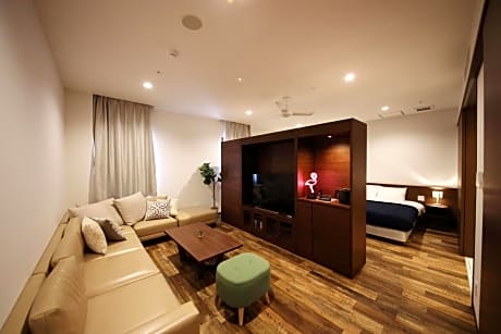 Suite Room (Two Double Beds and One Corner Sofa) - Non-Smoking
