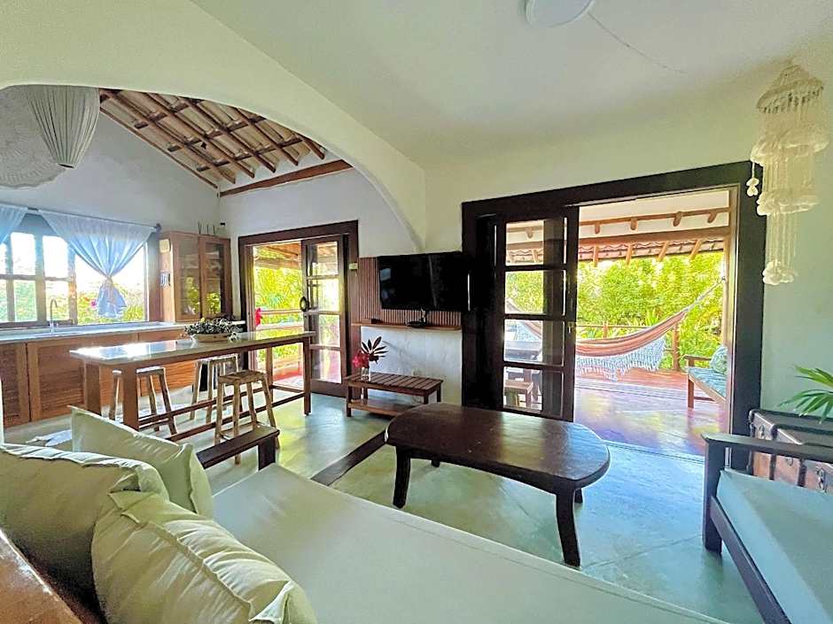 Casa com piscina e vista para a Praia do Espelho