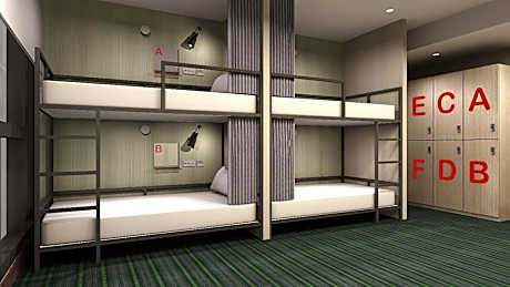 Bed in 8-Bed Mixed Dormitory Room