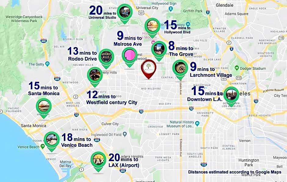 Los Angeles 3BR Villa Suites with Free Parking