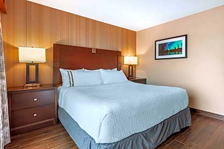 1 King Mobility Accessible Comm Assist Roll In Shower Balcony Pet Friendly Room NSMK Full Breakfast