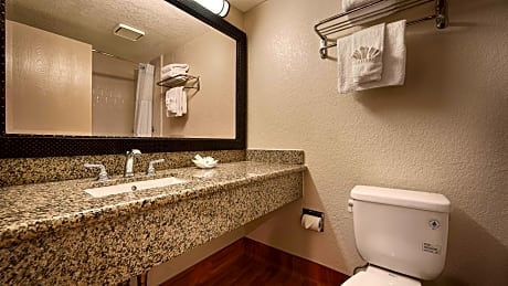 1 King Bed Non-Smoking Mini Suite Wet Bar High Speed Internet Access Microwave And Refrigerator Full