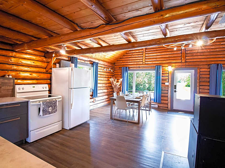 Les Chalets Tourisma - Chalet en bois rond avec spa - Chalet du 4e