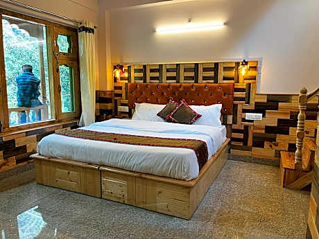 wooden stone cottage