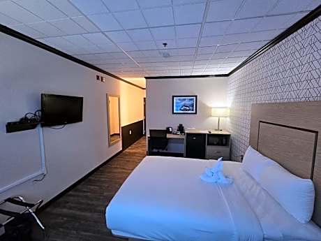 Queen Room with Roll-In Shower - Mobility Accessible/Non-Smoking
