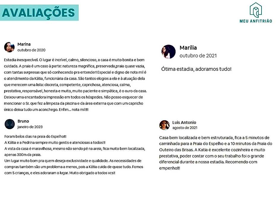 Casa com piscina e vista para a Praia do Espelho