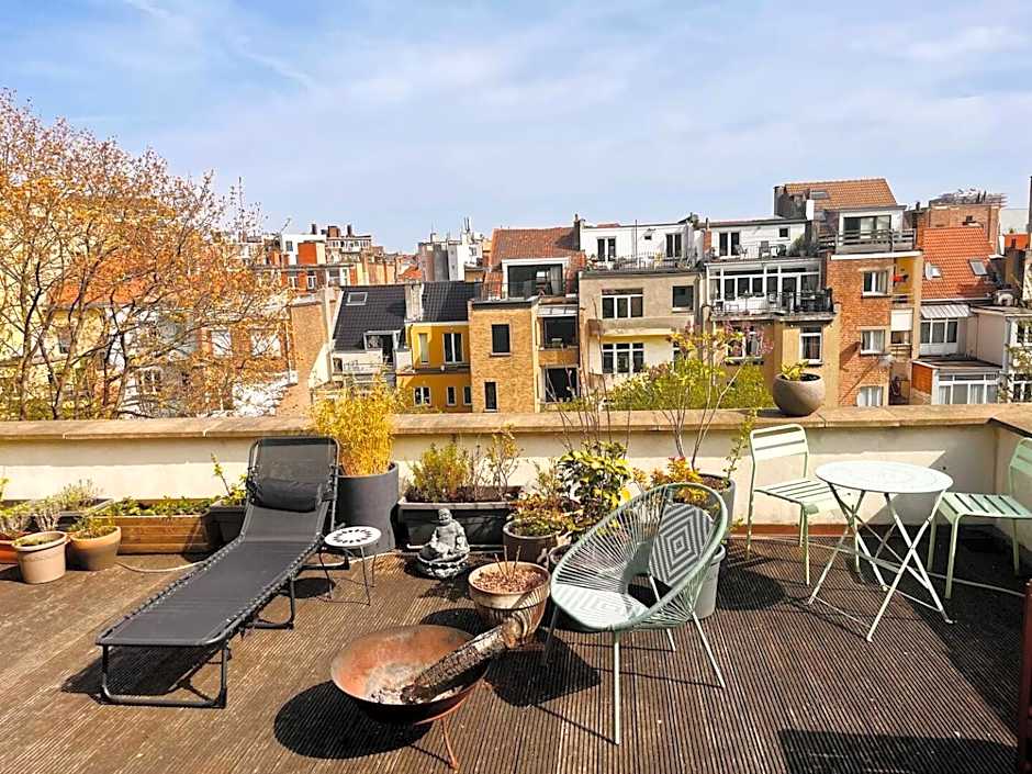 Appartement 2 chambres grande terrasse centre de Bruxelles