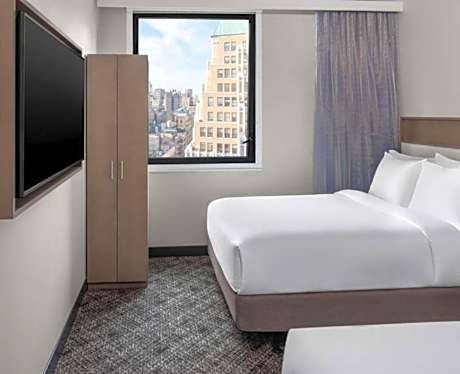Double Room with Two Double Beds and Roll-in Shower - Mobility Access