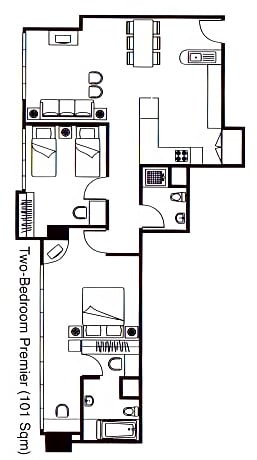2-Bedroom Large Apartment