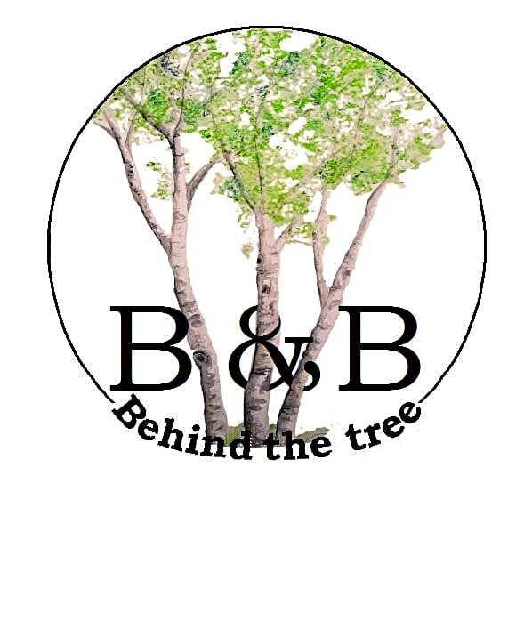 B&B behind the tree