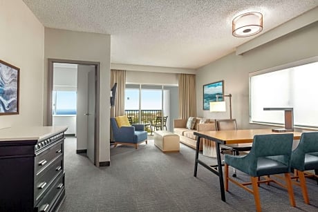 Two Room Corner King Suite with Bayview and Balcony