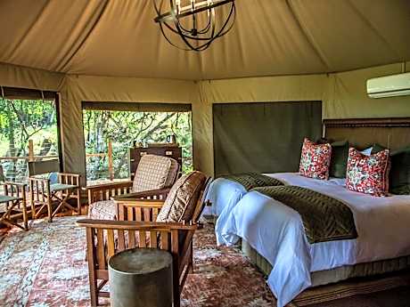 Deluxe Tent with Private Plunge Pool with 2 Game Drives