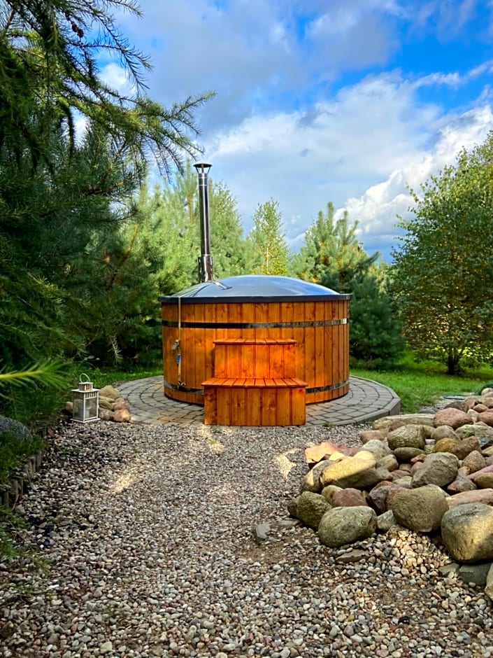 Dolina Bella - ogrzewany domek z balią, sauną i kominkiem w sercu Kaszub