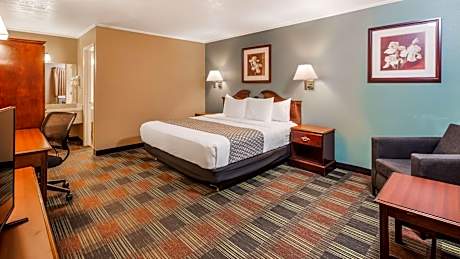 1 King Bed, Smoking Room, Microwave And Refrigerator, High Speed Internet Access, Full Breakfast