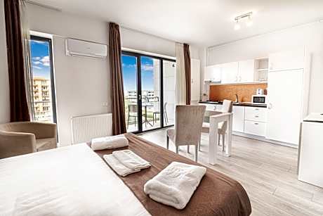 Studio with balcony