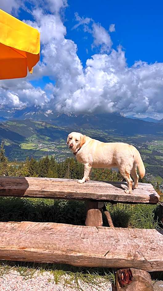 Hocheckhuette On Top of the Kitzbuehel Hahnenkamm Mountain