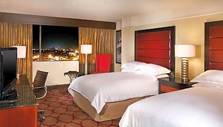 Double Room with Two Double Beds and Roll-in Shower - Mobility Access