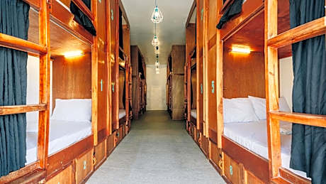 Single Bed in Dormitory Room