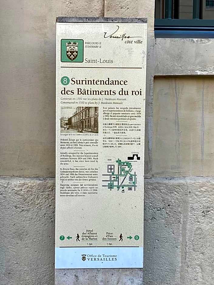 Appartement Charles Le Brun, Face au Château de Versailles, avec parking privé