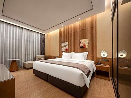 1 King Bed No Window