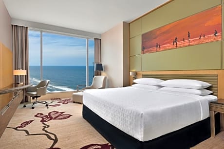 Deluxe King Room with Ocean View with 15% spa discount per room + 15% F&B discount per room + Early check in and Late Checkout subject to availability