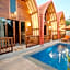 Murna Villa 3, A modern Balinese wooden house 360 GWK view