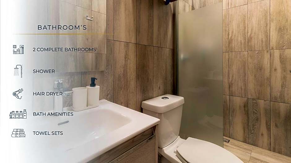 105 Centrico Zocalo apt 2Bdrm 2bath AC Rooftop