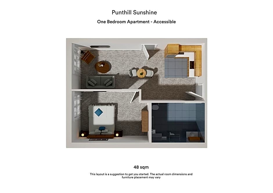 Photo 1 of 8 of 1 Bedroom Apartment, Accessible