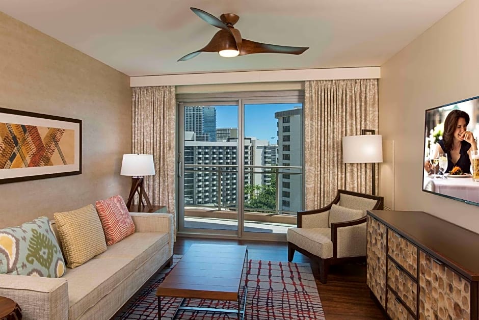 Photo 1 of 7 of 1 Bedroom 2 Double Beds Suite, Bathtub, Partial Ocean View