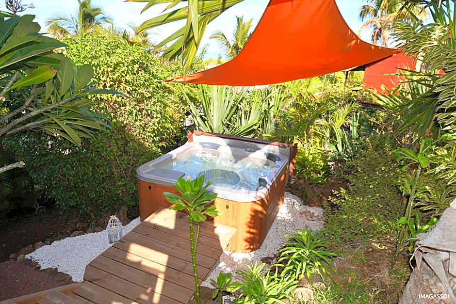 Poz Lagon - chambre d'hôtes - Bungalow pour 2 personnes - Jacuzzi privatif - petit déjeuner - Vue sur le lagon