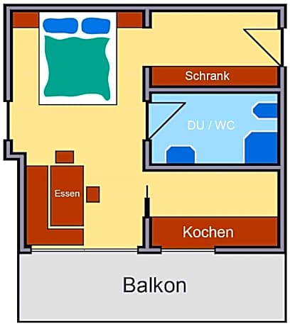 Apartment with Balcony