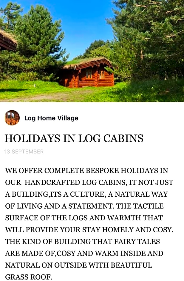 Log home village
