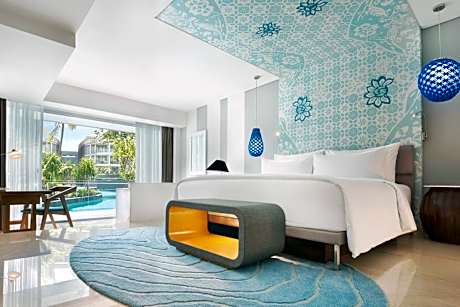 Deluxe Room King Bed Lagoon Access, Free Resort Activities, Kids Club Access & 2 Minutes Walk To Jimbaran Beach