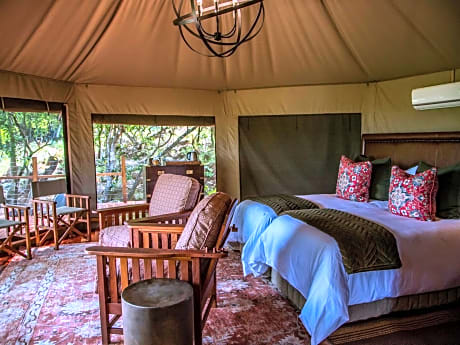 Deluxe Tent with Private Plunge Pool with 2 Game Drives