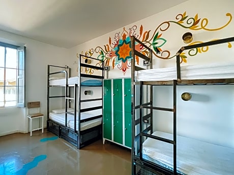 Single Bed in Female Dormitory Room with 8 Beds