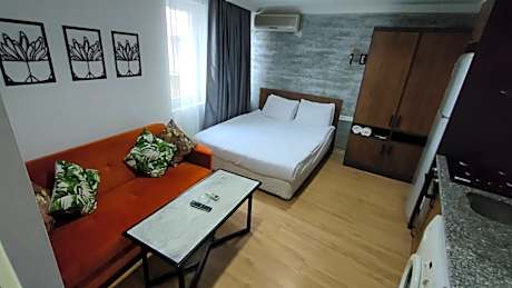 Studio with kitchenette