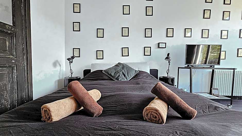 JoyJoyJoy the Black Beauty ecolicious studio in a canal house with French balcony with view on the canals