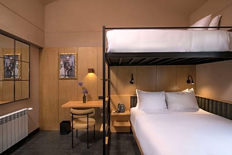 Room with Bunk Beds-One Twin Bed over One Queen Bed