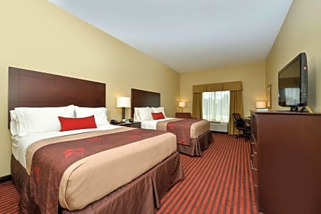 2 queen beds, non-smoking, microwave and refrigerator, 37 inch lcd television, high speed internet access, full breakfast