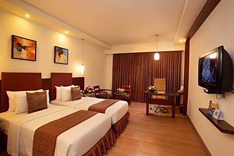 Executive Double Room with 15% discount on Laundry & 10% discount on Food.