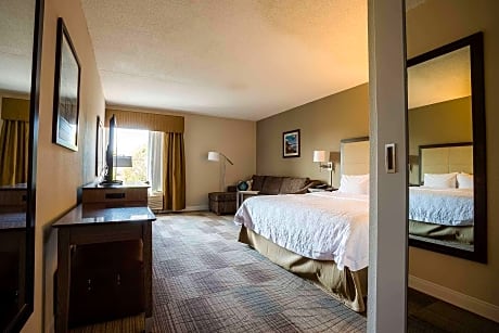 1 King Corner W/Sofabed-Chaise-55 In Hdtv Ns