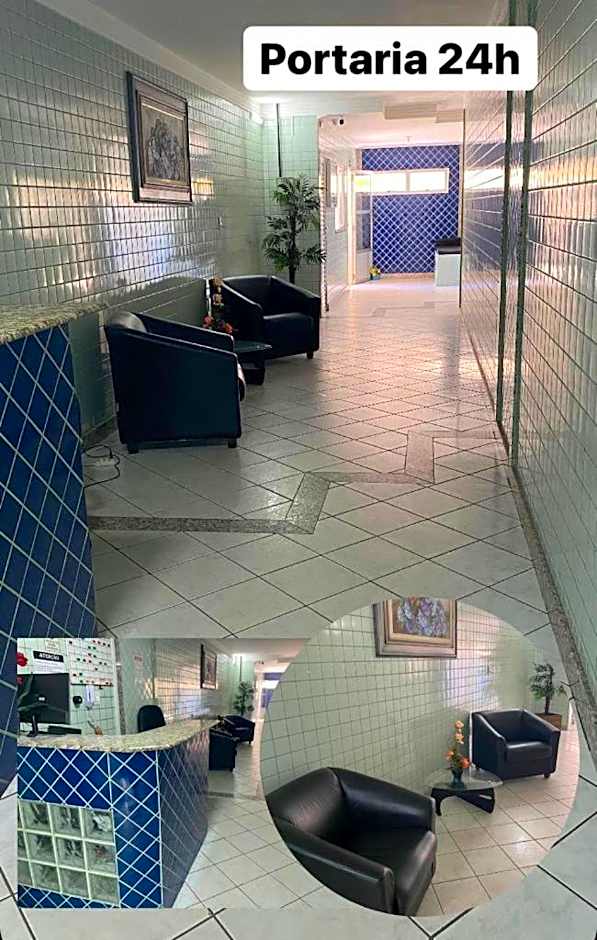 Apartamento Vista Mar 209 - 2 quartos - Praia do Morro - prédio frente Mar - varanda com vista mar - elevador - atravessou a avenida, já está na praia - com garagem - internet