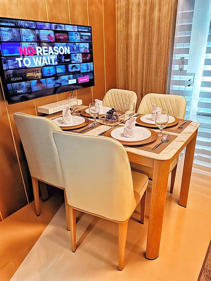 Stylish 1 Bedroom Condo Unit with Perfect Pool View Balcony at Fame Residences