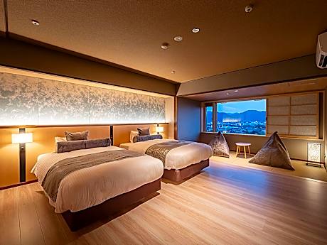 For bed lovers Honmaru 4th floor, superior twin 44 square meters