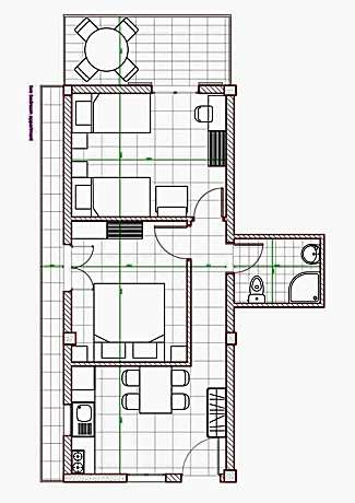 Two-Bedroom Apartment with Balcony