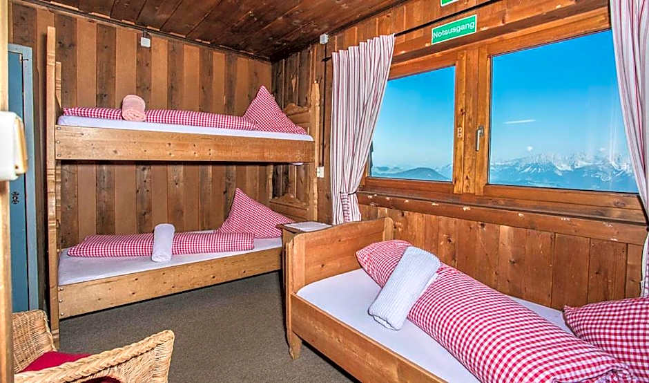 Hocheckhuette On Top of the Kitzbuehel Hahnenkamm Mountain